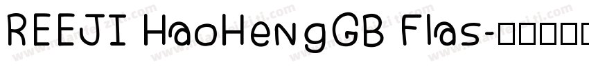 REEJI HaoHengGB Flas字体转换